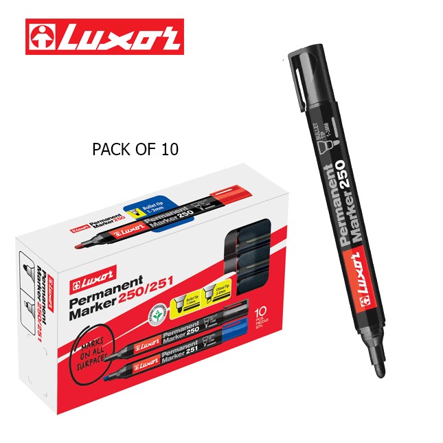 Luxor Sketch Pens ( Black ) (10 Pcs.)
