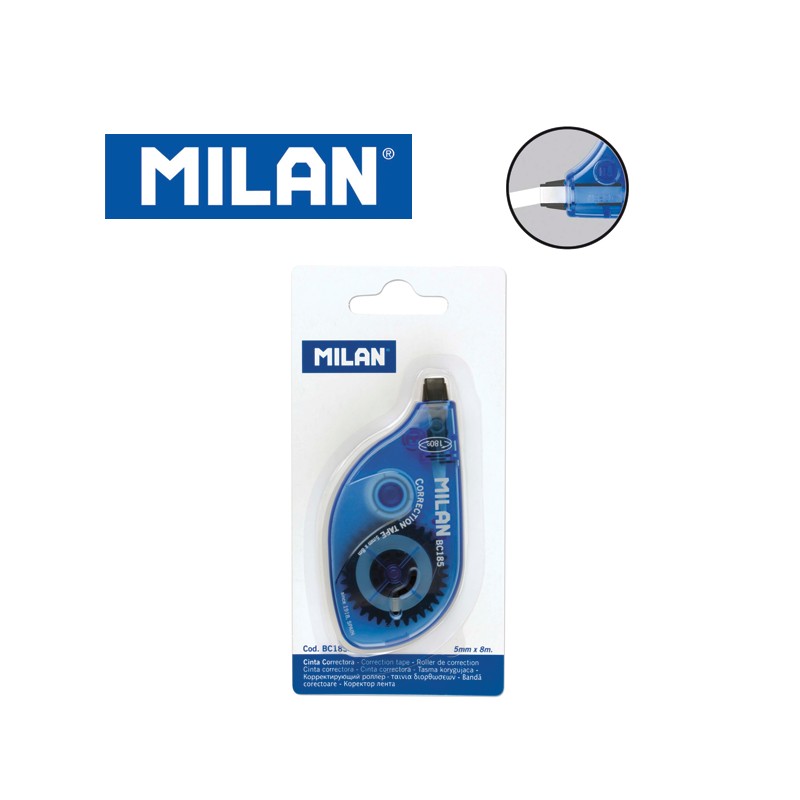 Milan : Correction Tape : 5mm x 6m : Assorted Colours - Milan