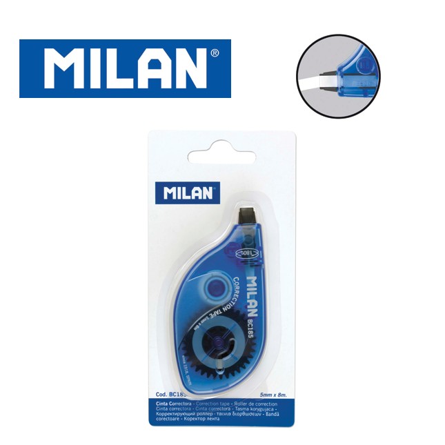 1918 Correction tape with refill - Milan - blue